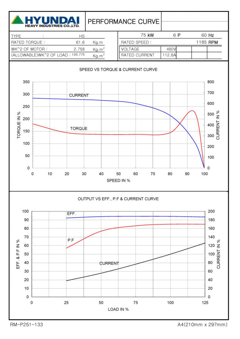 100HP 6P 480V